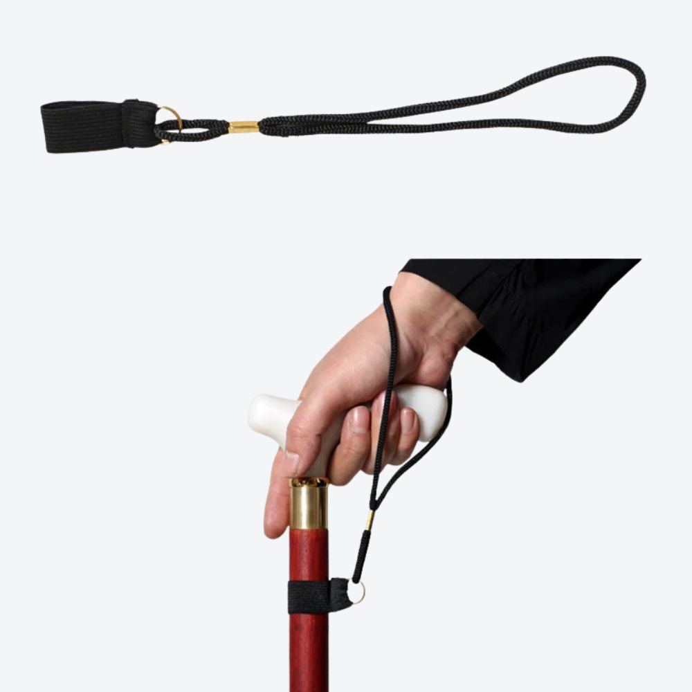 Alça para Bengala de Nylon Durável com Detalhes Dourados - Bastoni