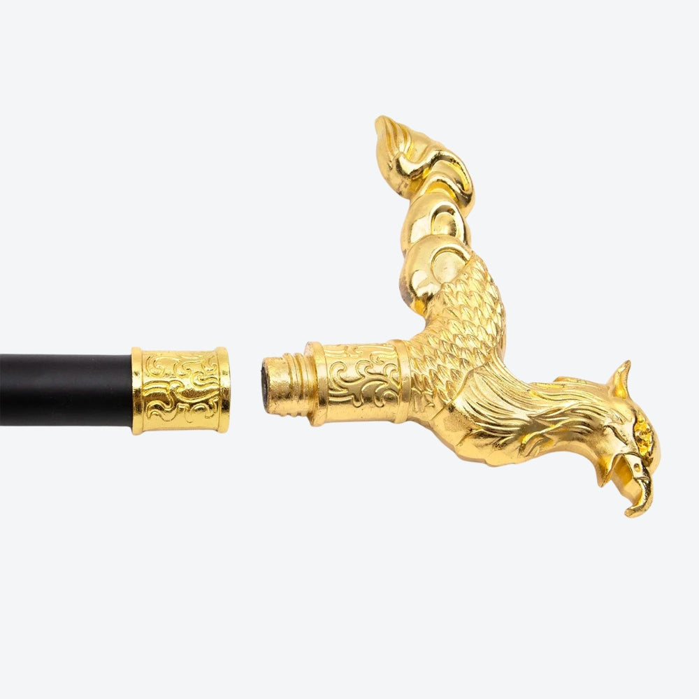 Bengala Estilosa Cauda Longa da Fênix Dourada - Bastoni