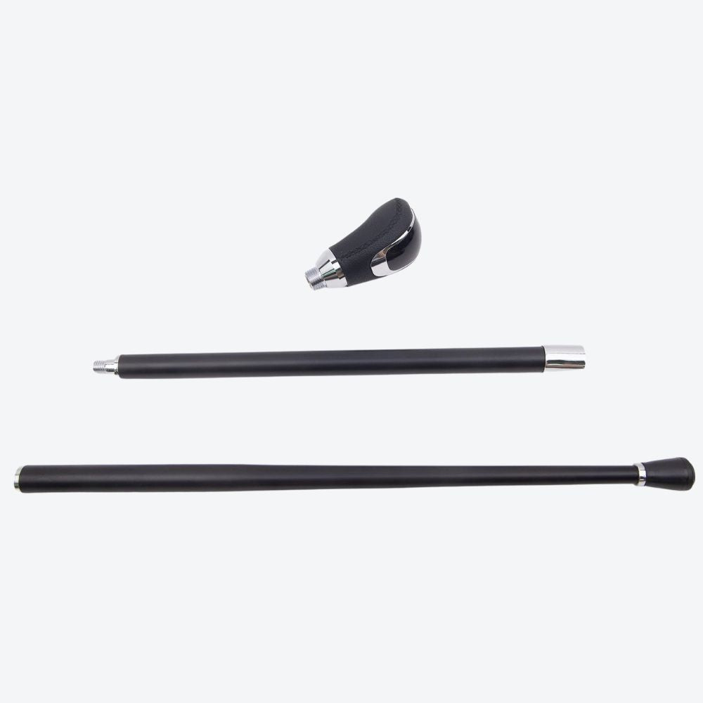 Bengala Masculina de Marcha Elegante Preto/Prata Bastoni