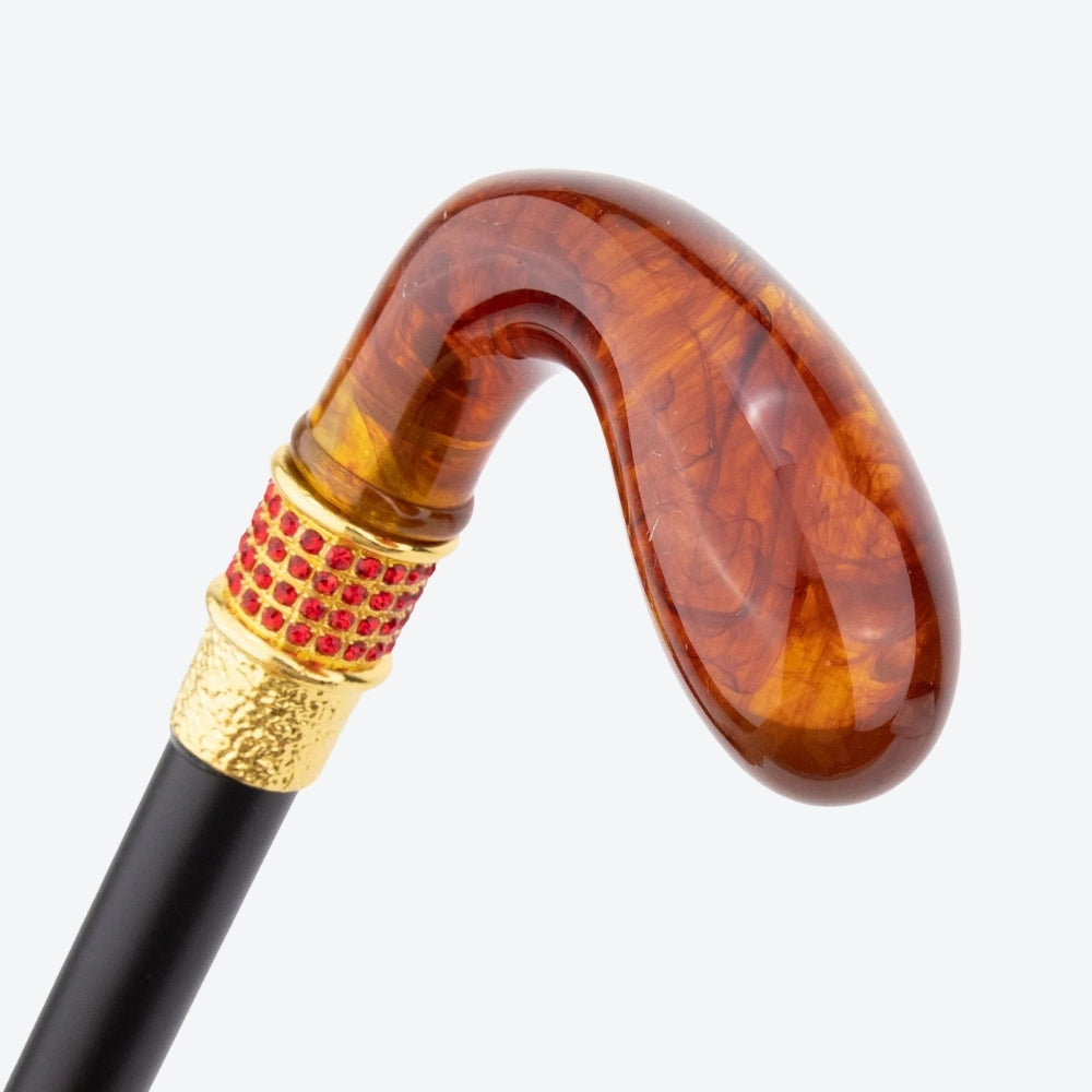 Bengala Metálica Âmbar Translúcida - Bastoni