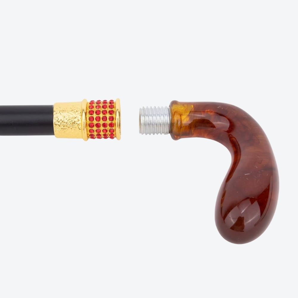 Bengala Metálica Âmbar Translúcida - Bastoni