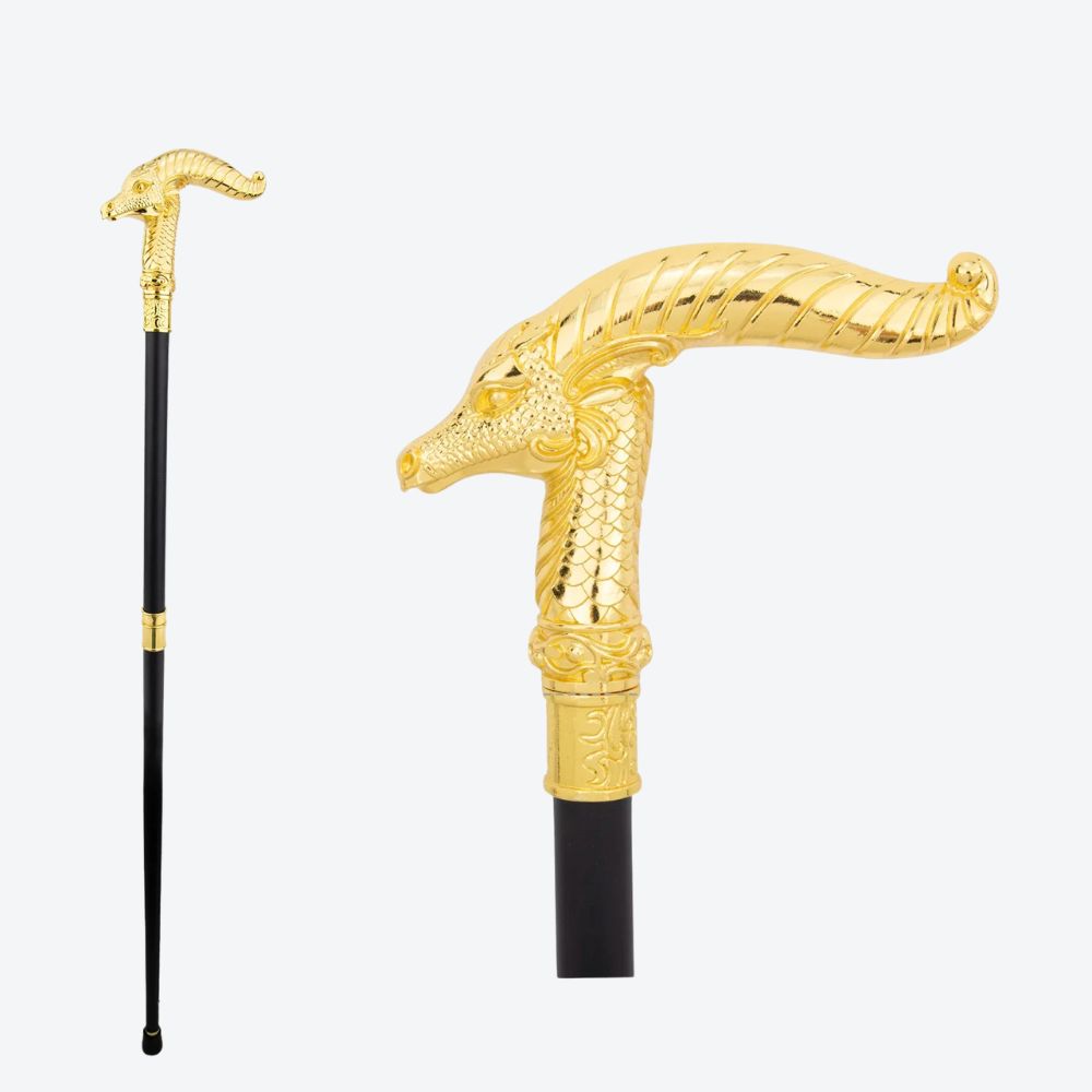 Bengala Metálica Cabra Montesa Dourado - Bastoni