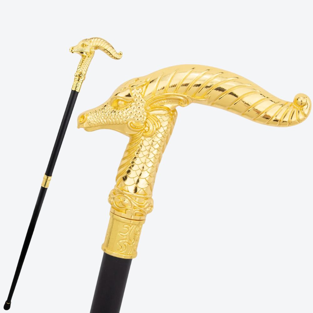 Bengala Metálica Cabra Montesa Dourado - Bastoni