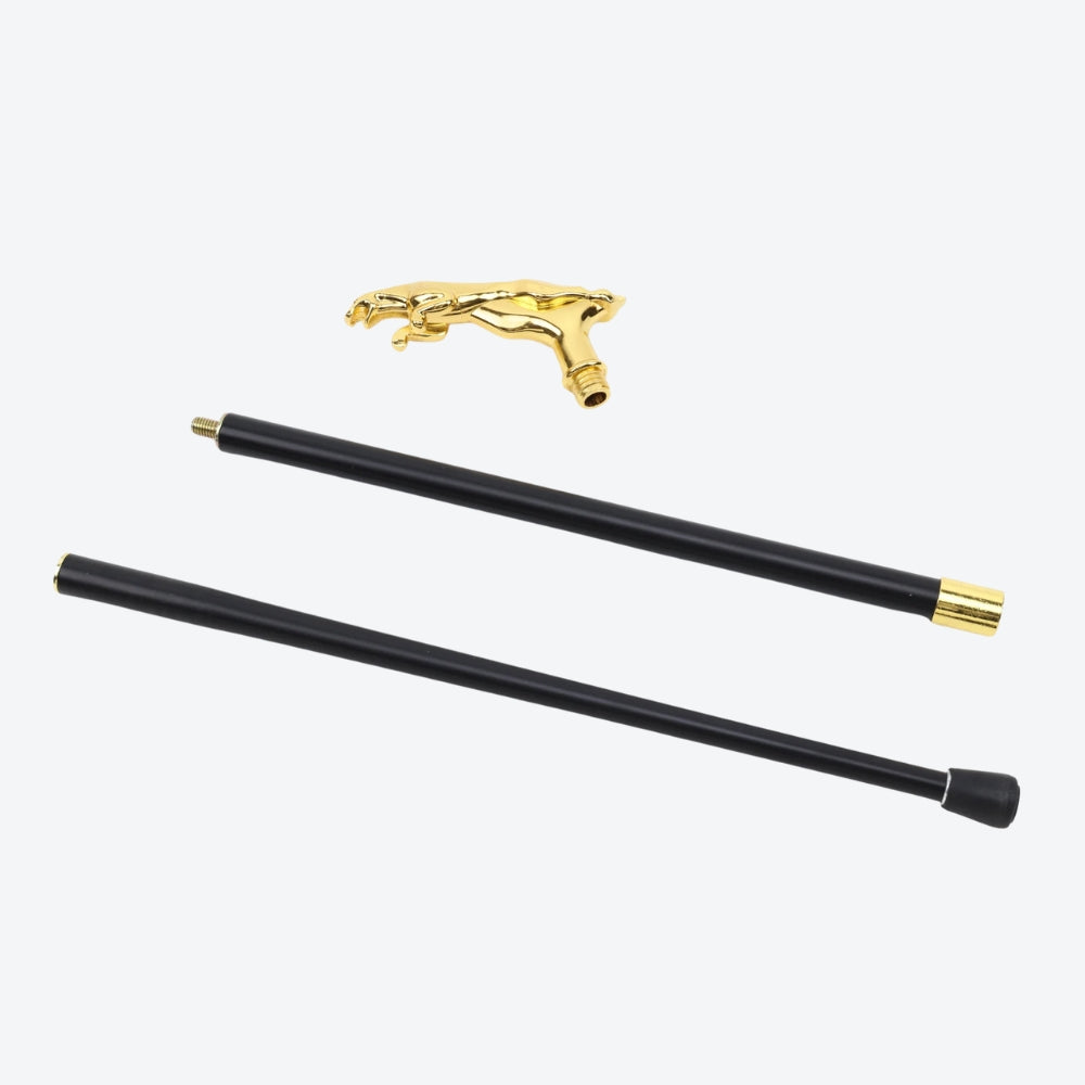 Bengala Metálica Clássica Leopardo Dourado - Bastoni