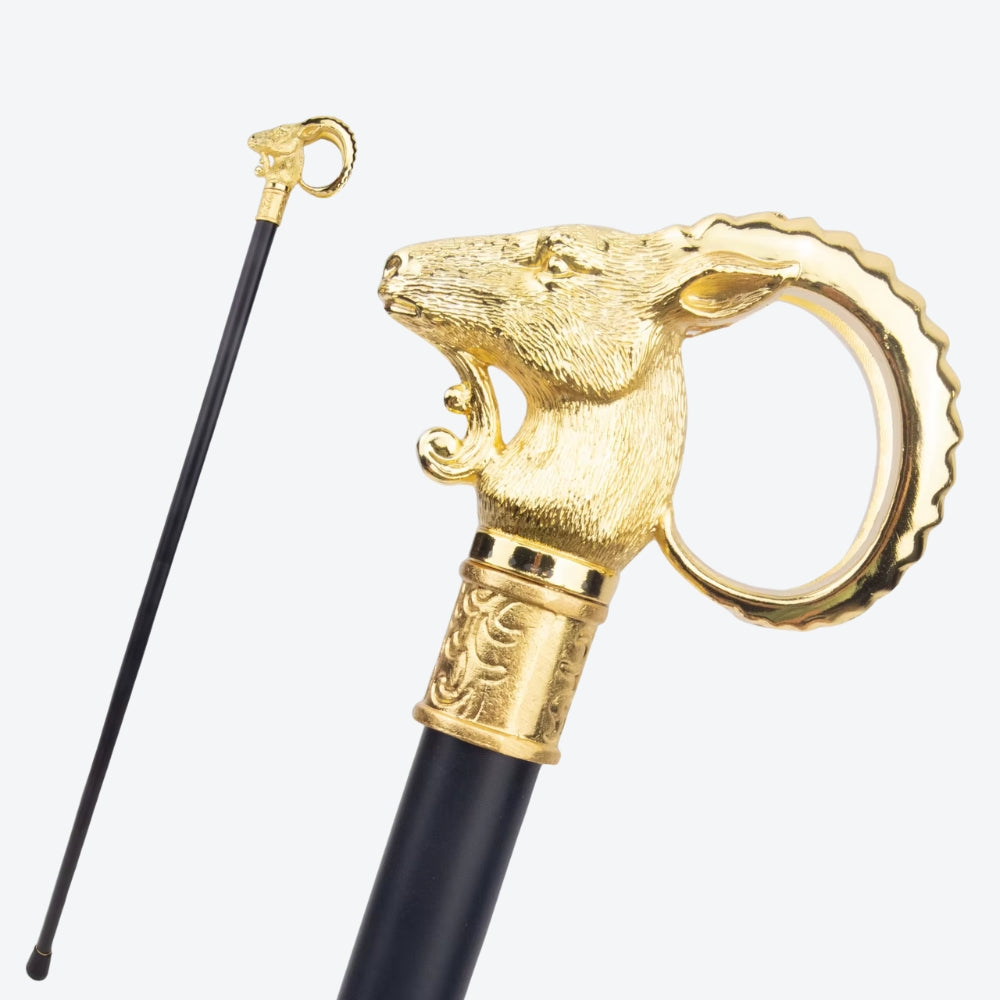 Bengala Metálica Elegante Cabra Serrana - Bastoni