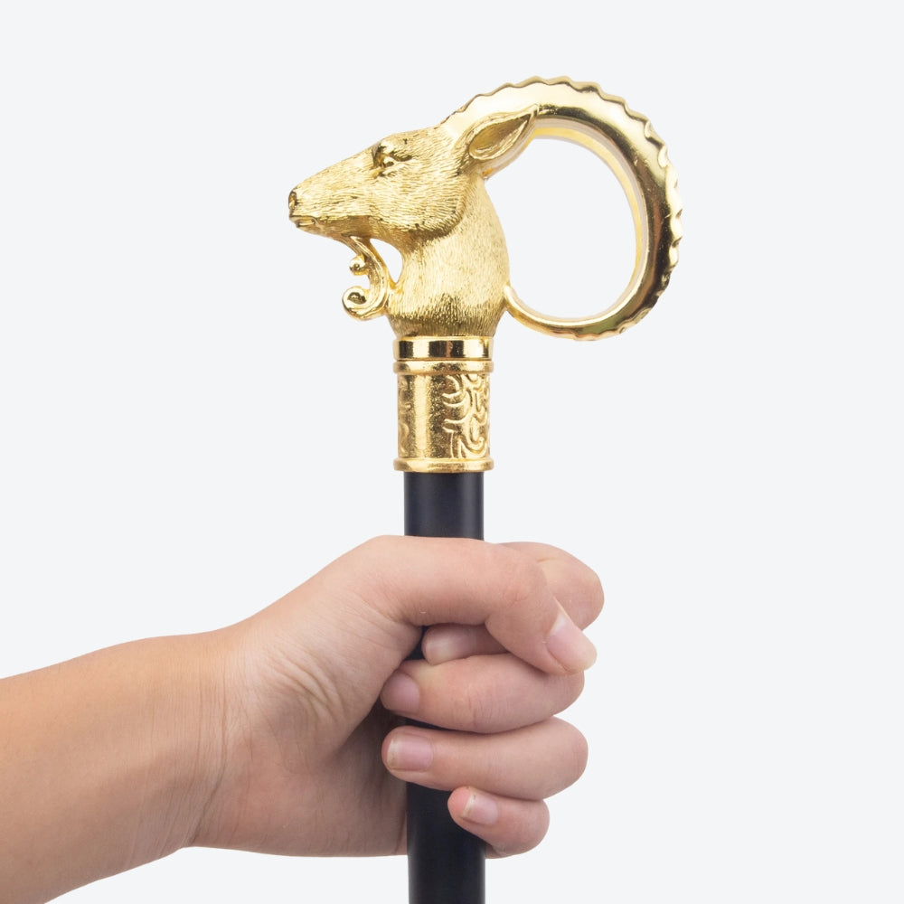 Bengala Metálica Elegante Cabra Serrana - Bastoni