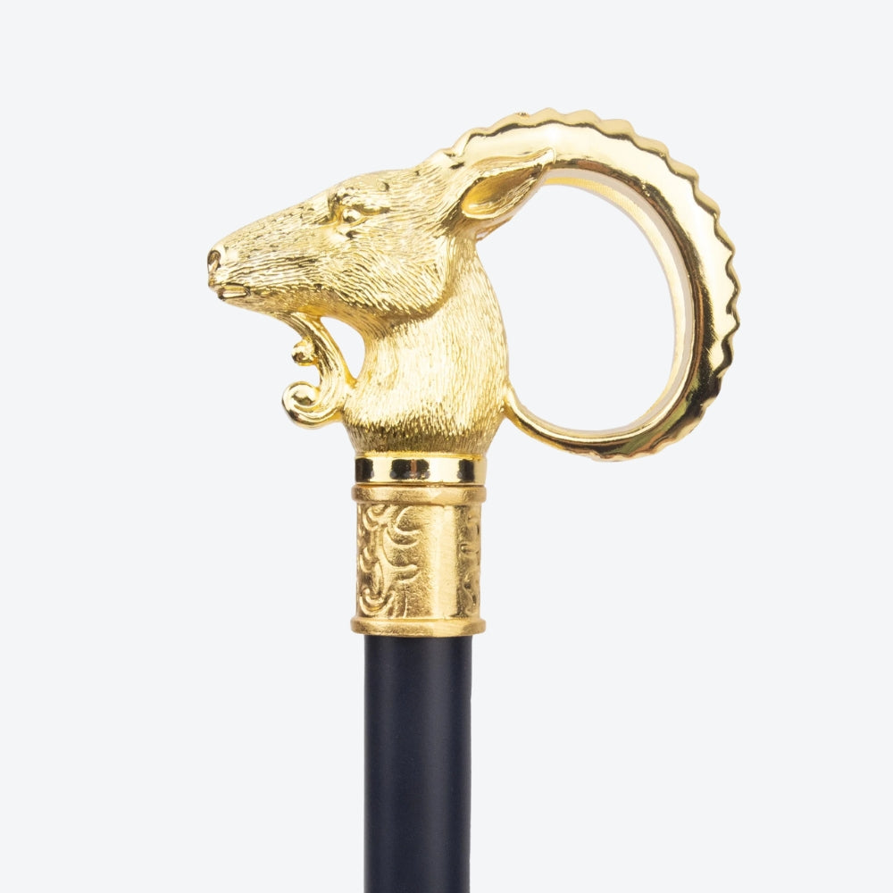 Bengala Metálica Elegante Cabra Serrana - Bastoni