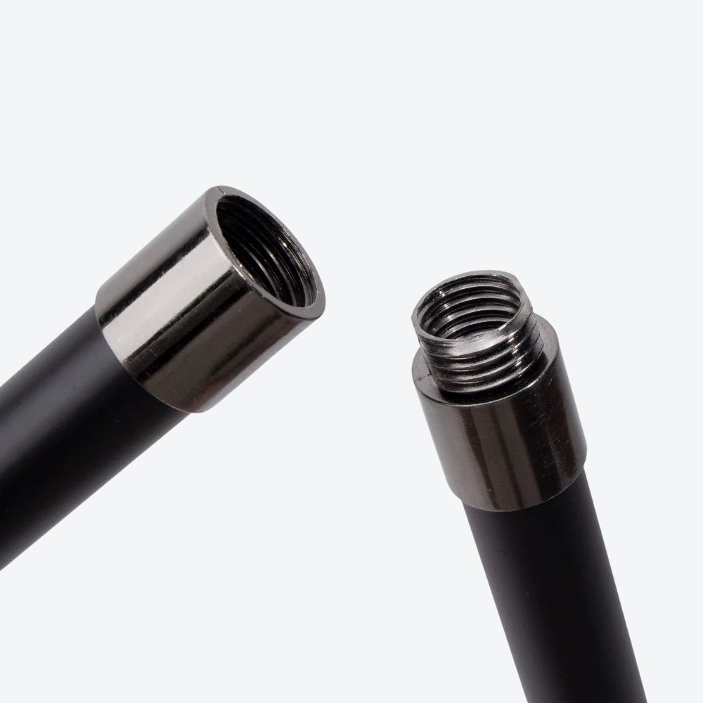 Bengala Metálica Elegante Píton Branca - Bastoni