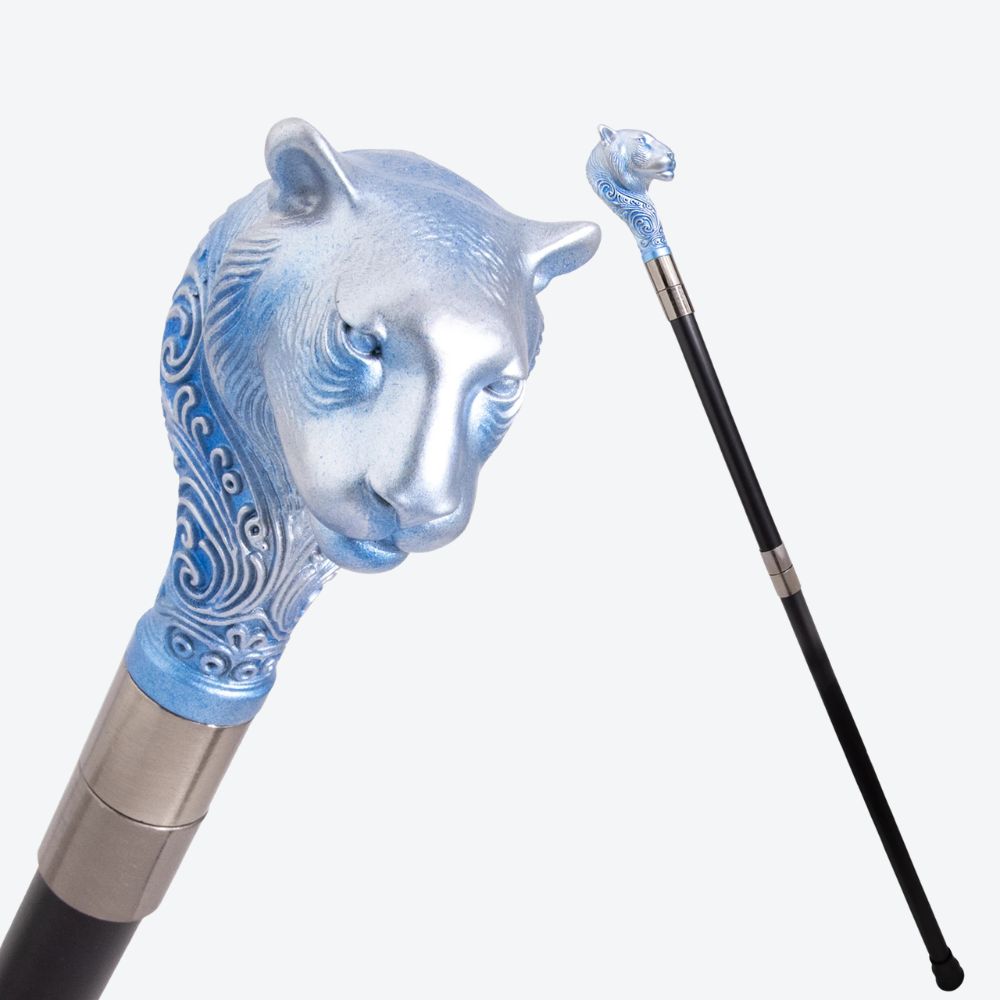 Bengala Metálica Leopardo Azul Glacial - Bastoni