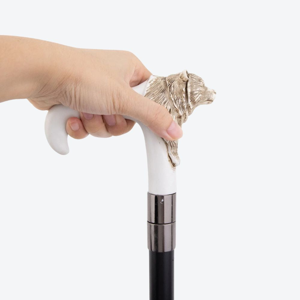 Bengala Metálica Urso Branco Majestoso - Bastoni