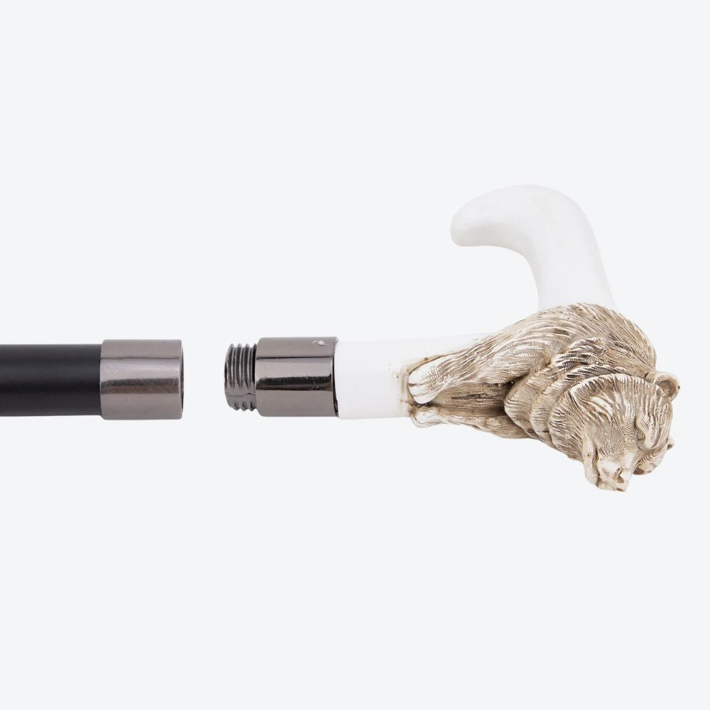 Bengala Metálica Urso Branco Majestoso - Bastoni