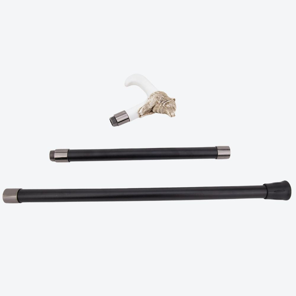 Bengala Metálica Urso Branco Majestoso - Bastoni