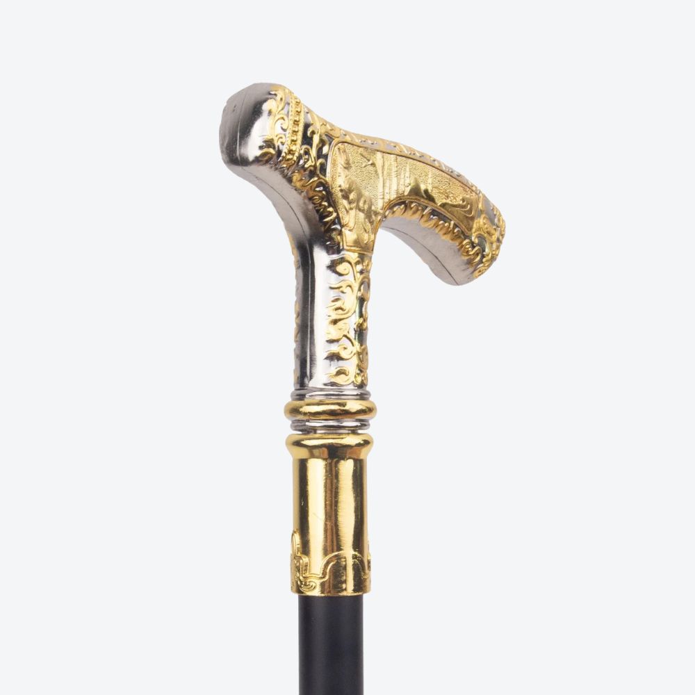 Bengala Metálica Lobo Dourado - Bastoni