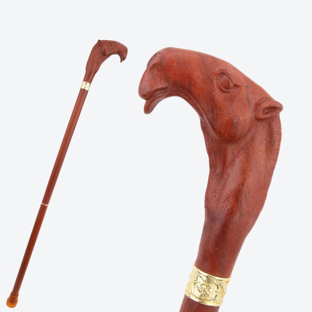 Bengala Vintage de Madeira Camelo do Deserto - Bastoni