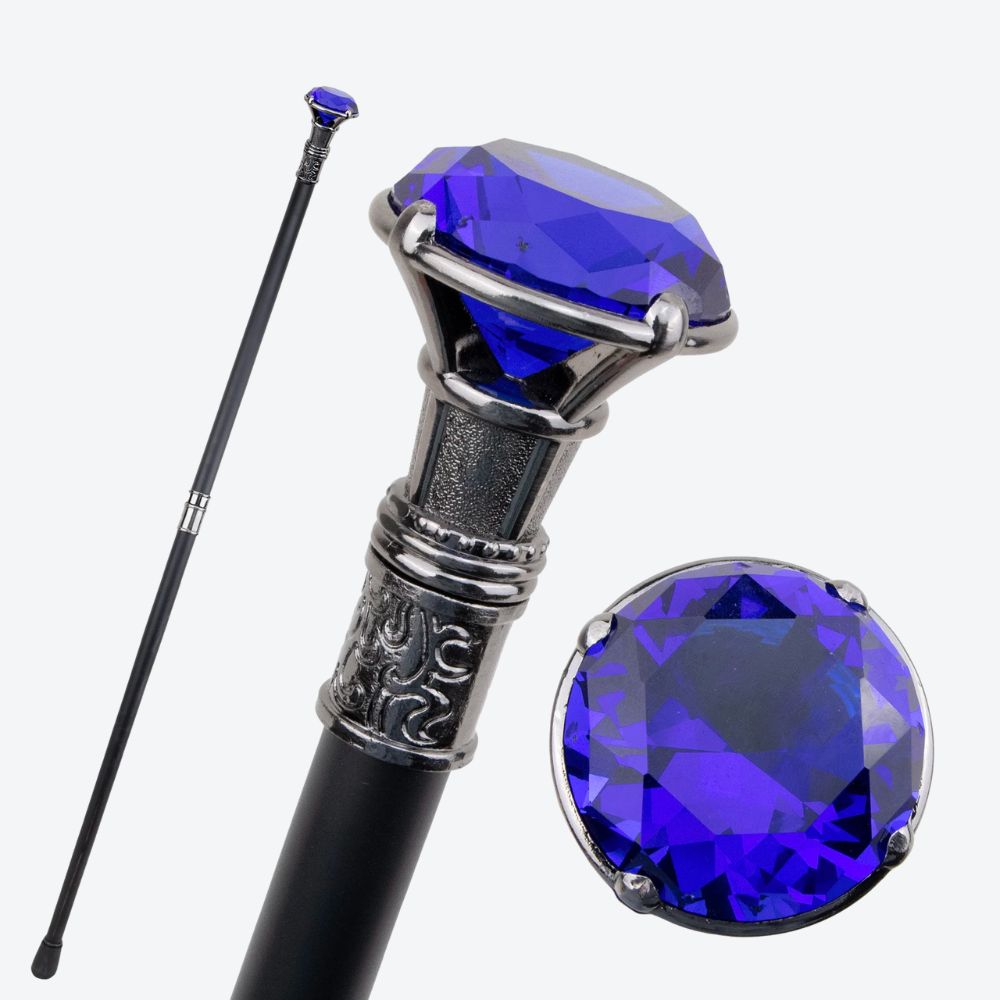 Bengala de Luxo Diamante Vintage Safira Bastoni