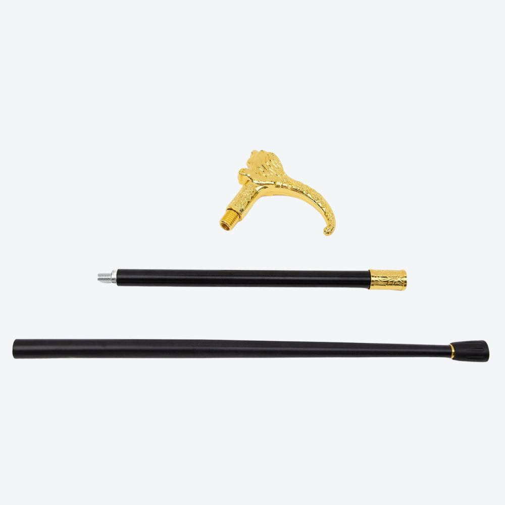 Bengala de Luxo Dourada Leão da Realeza Imperial - Bastoni