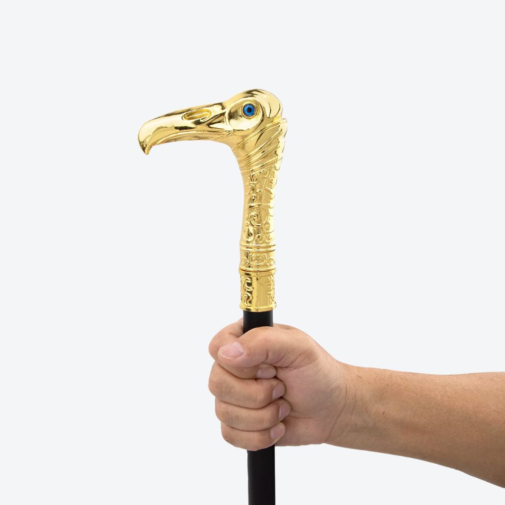 Bengala de Luxo Vintage Garça Nobre Dourada Bastoni