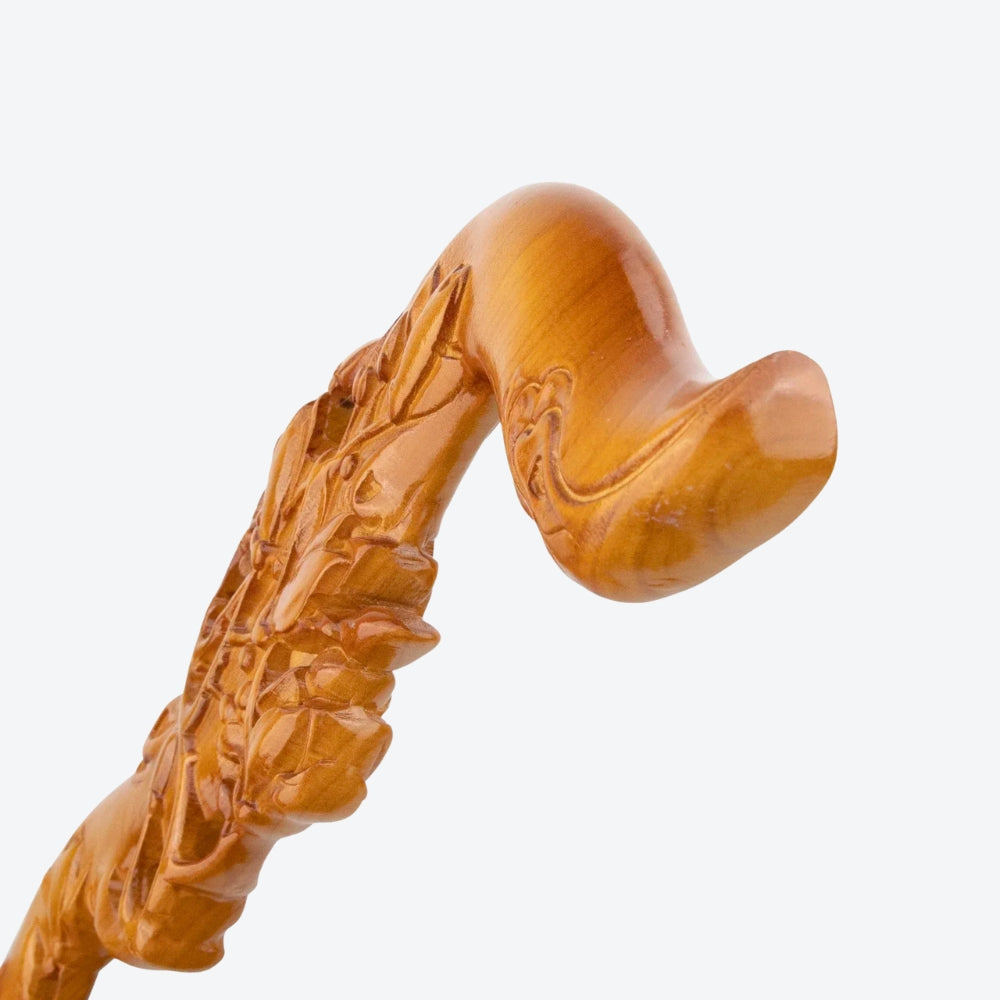 Bengala de Madeira Elegante Ramo de Flores - Bastoni