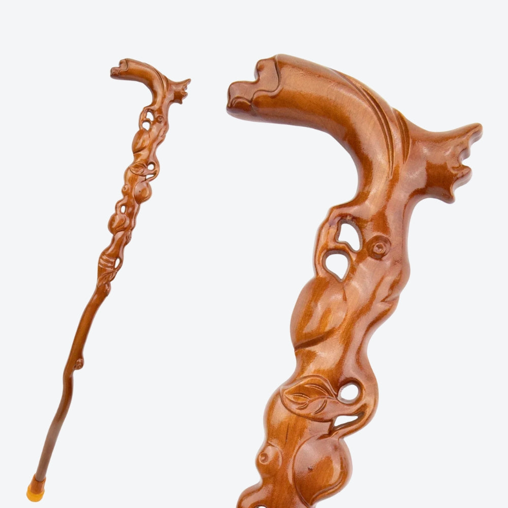 Bengala de Madeira Raízes da Árvore da Vida - Bastoni