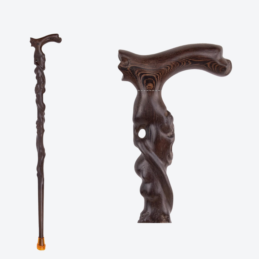 Bengala de Madeira Raízes da Árvore da Vida - Bastoni