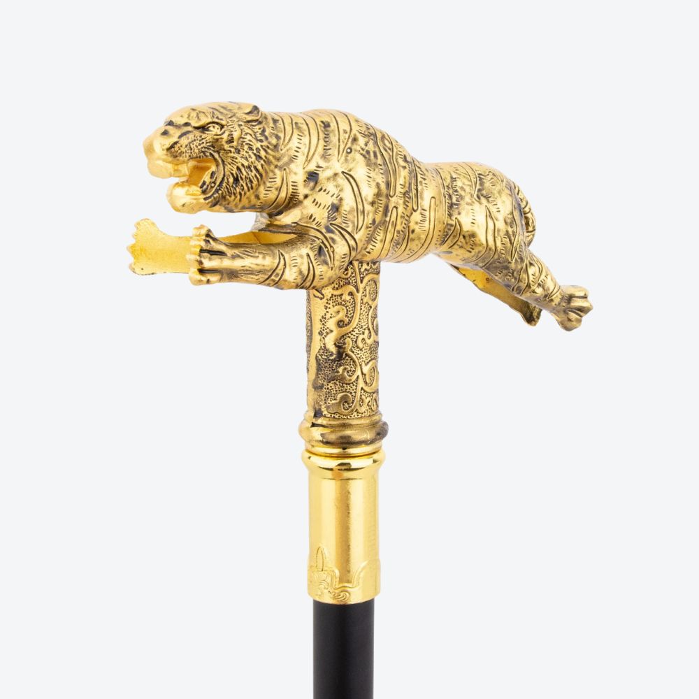 Bengala Metálica Tigre Dourado Ancestral - Bastoni