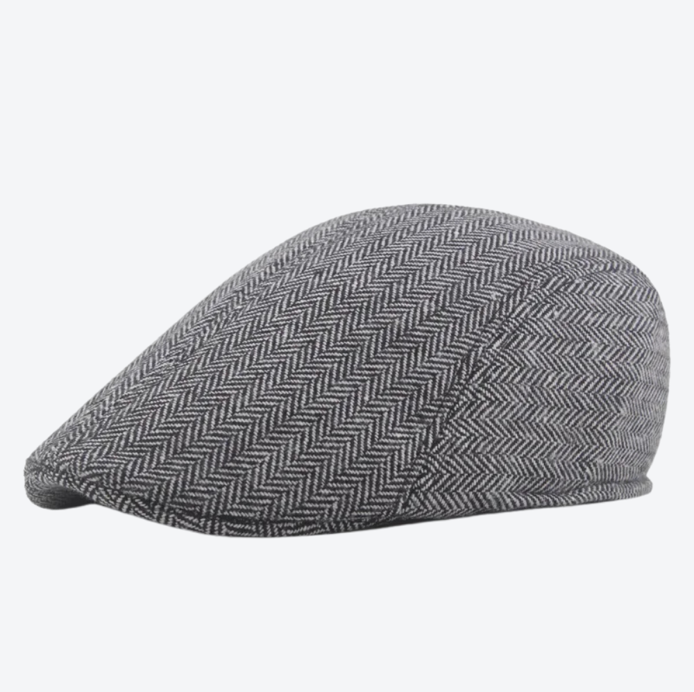 Boina Masculina Clássica Cinza Bastoni