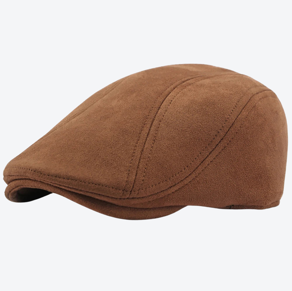 Boina Masculina de Camurça Marrom, image size:1000x997