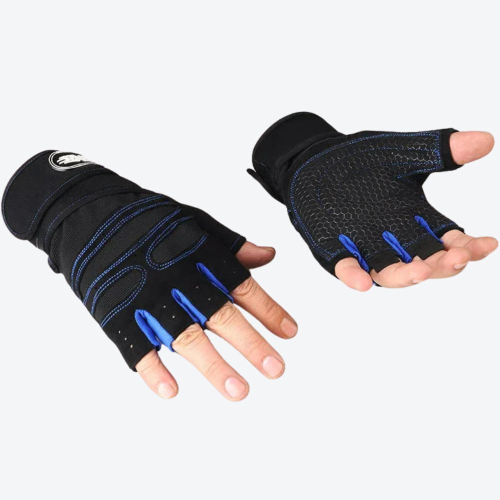 Luva Unissex Esportiva com Estilo Moderno e Confortável Azul Escuro - Bastoni