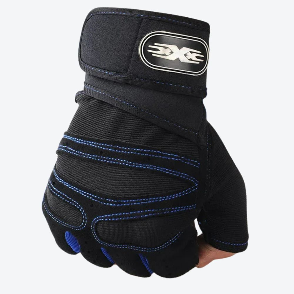 Luva Unissex Esportiva com Estilo Moderno e Confortável Azul Escuro - Bastoni