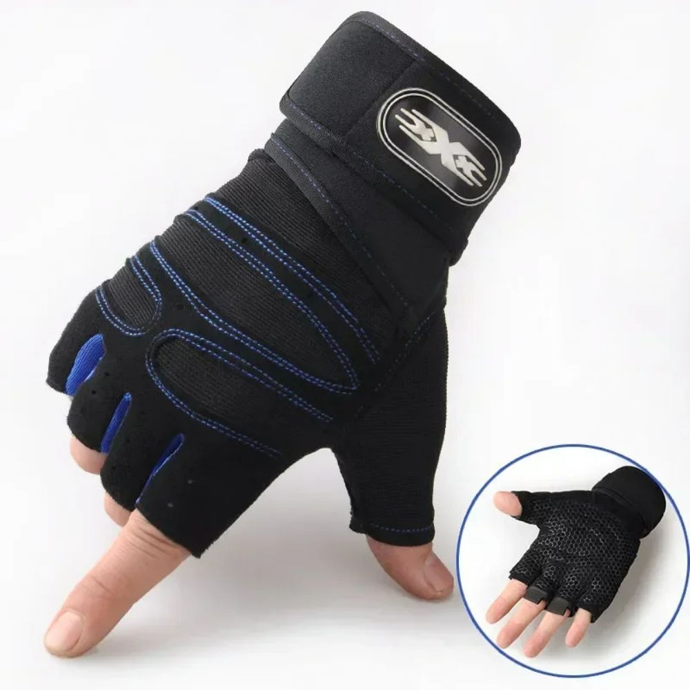 Luva Unissex Esportiva com Estilo Moderno e Confortável Azul Escuro - Bastoni