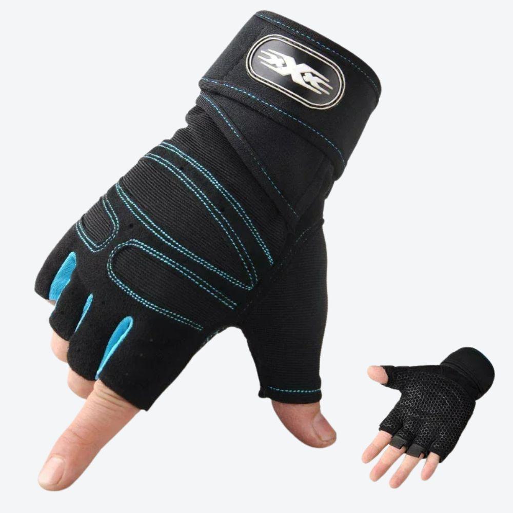 Luva Unissex Esportiva com Estilo Moderno e Confortável Azul Escuro - Bastoni