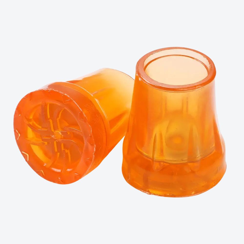Ponteira de Bengala em Silicone Antiderrapante Amarela - Bastoni