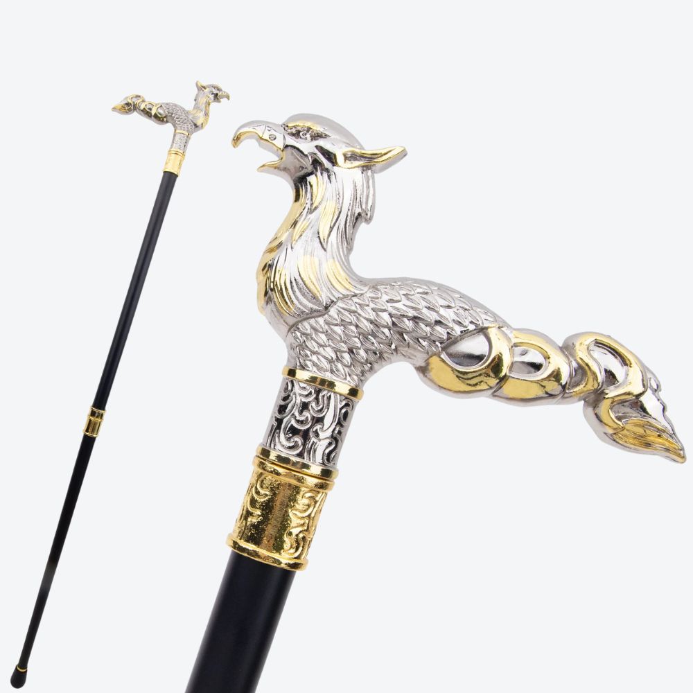 Bengala Estilosa Cauda Longa da Fênix Dourada - Bastoni