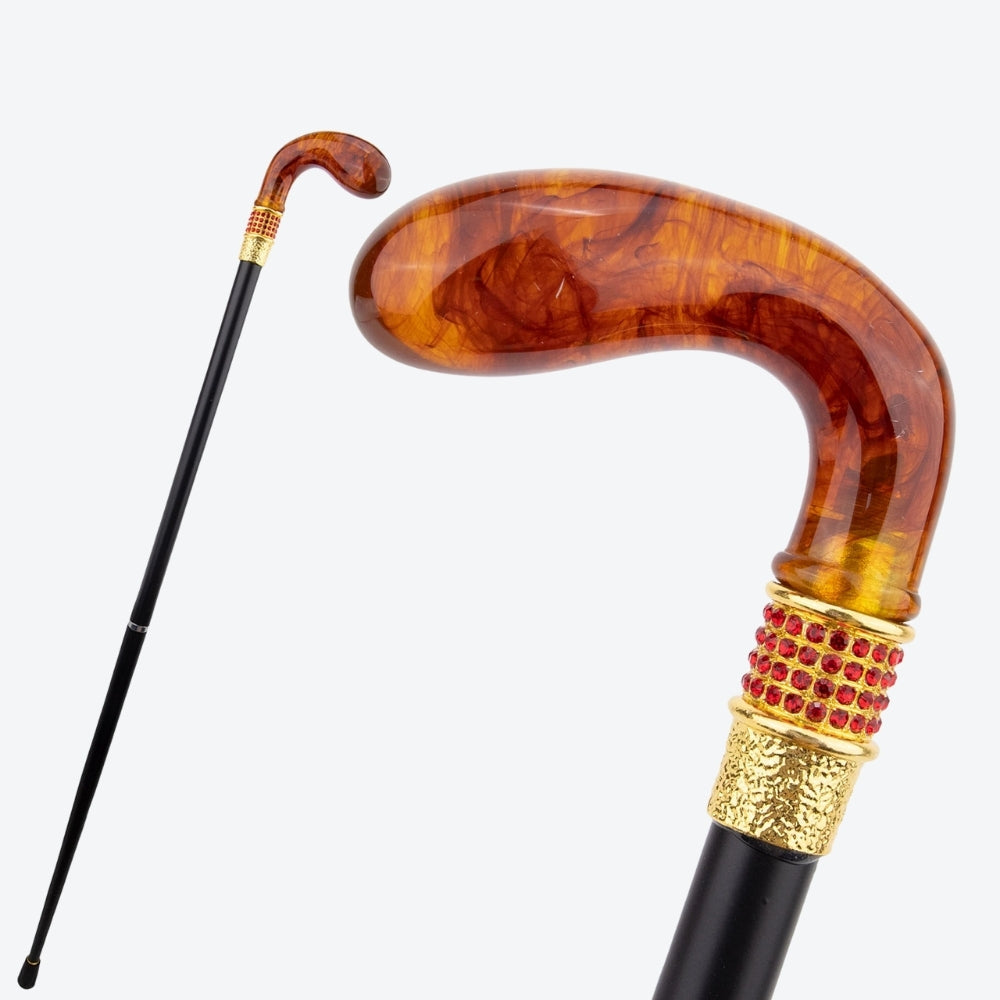 Bengala Metálica Âmbar Translúcida - Bastoni