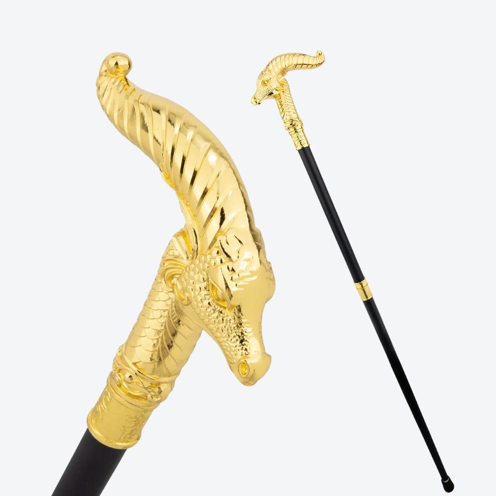 Bengala Metálica Cabra Montesa Dourado - Bastoni