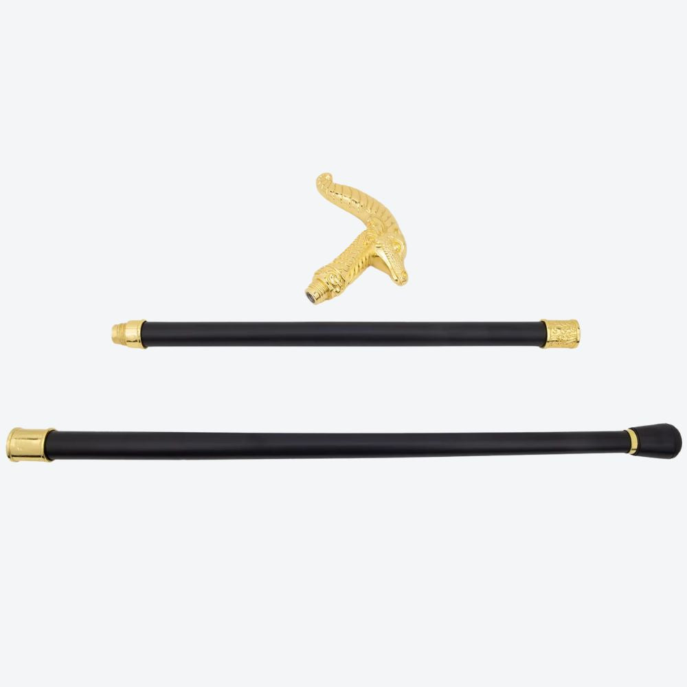 Bengala Metálica Cabra Montesa Dourado - Bastoni