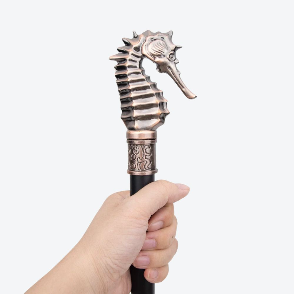 Bengala Metálica Cavalo-Marinho Bronze - Bastoni