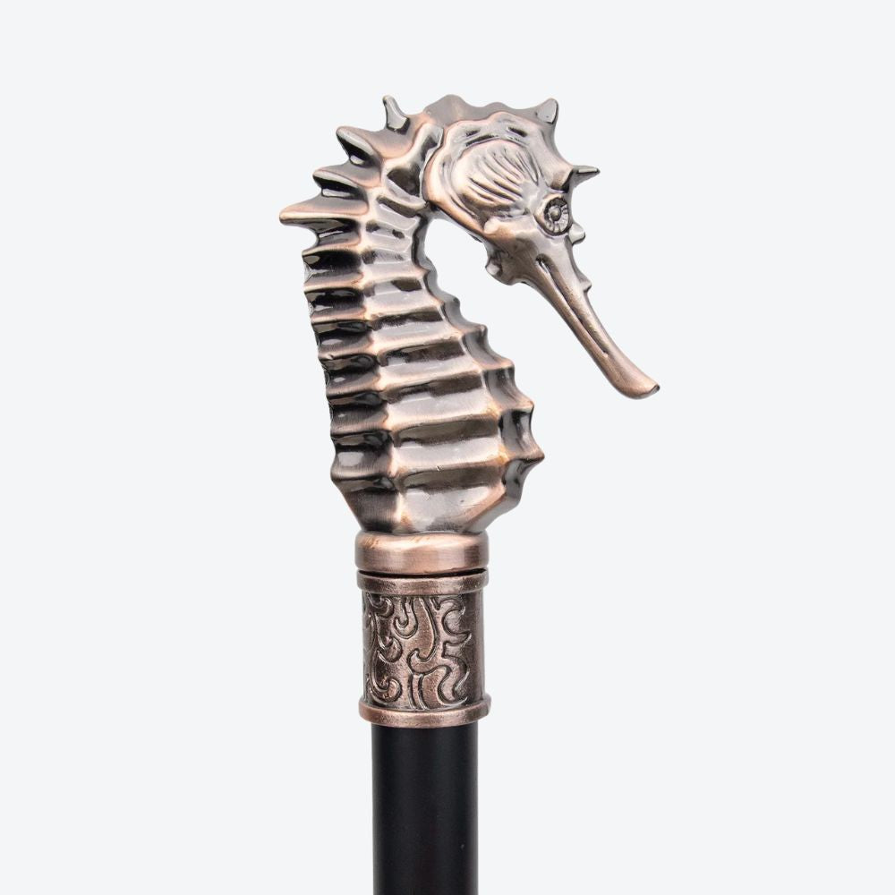 Bengala Metálica Cavalo-Marinho Bronze - Bastoni