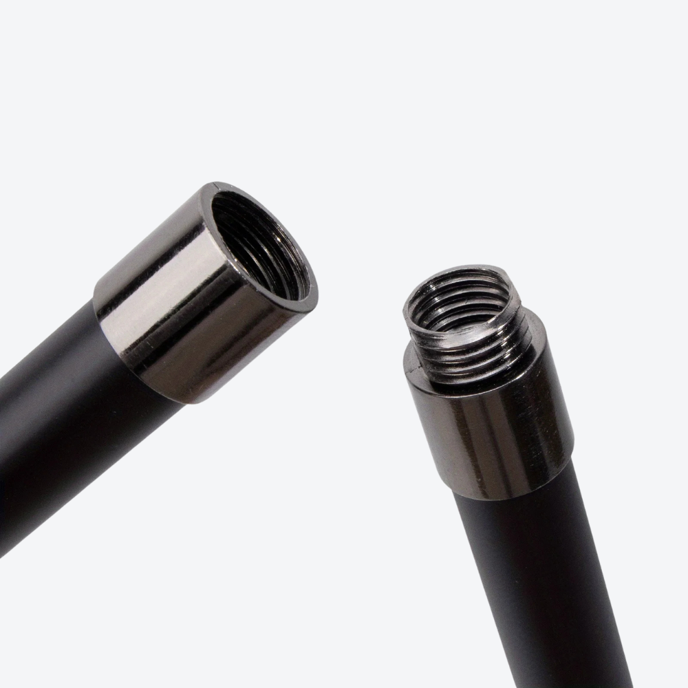 Bengala Metálica Clássica Cabeça Dupla de Lobo - Bastoni