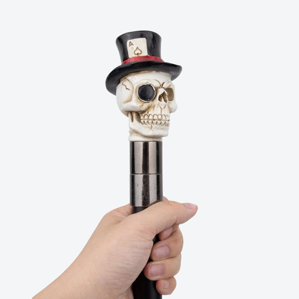 Bengala Metálica Clássica Caveira Cartola - Bastoni