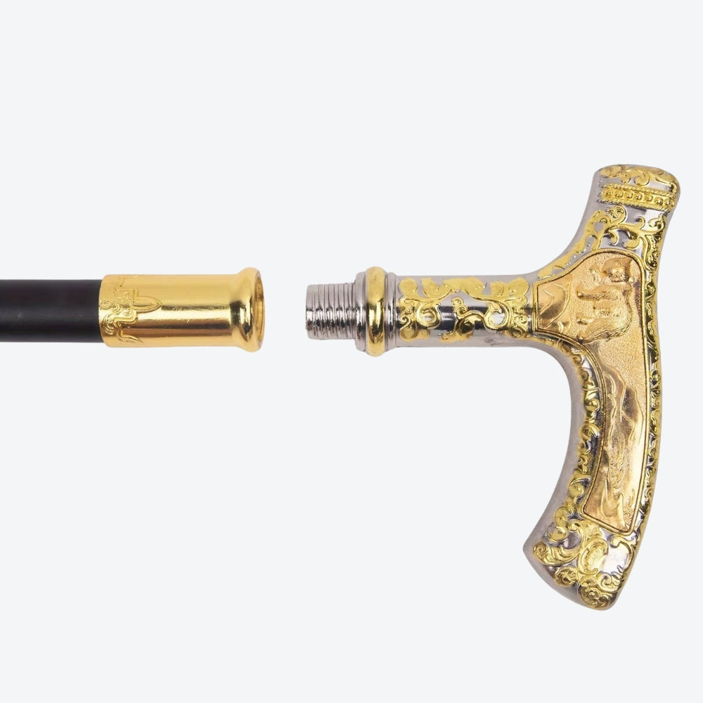 Bengala Metálica Clássica Relevo Fauna - Bastoni