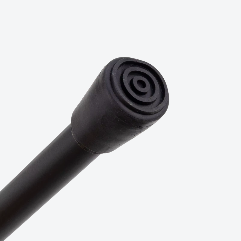 Bengala Metálica Curvada Espiral Preta - Bastoni