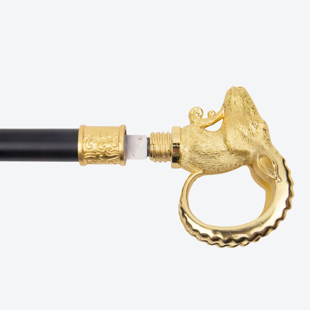 Bengala Metálica Elegante Cabra Serrana - Bastoni