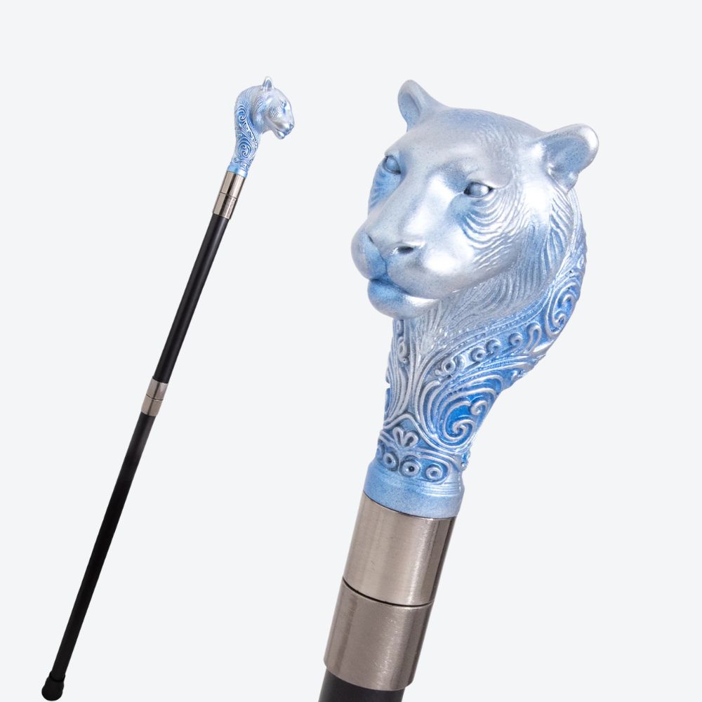 Bengala Metálica Leopardo Azul Glacial - Bastoni