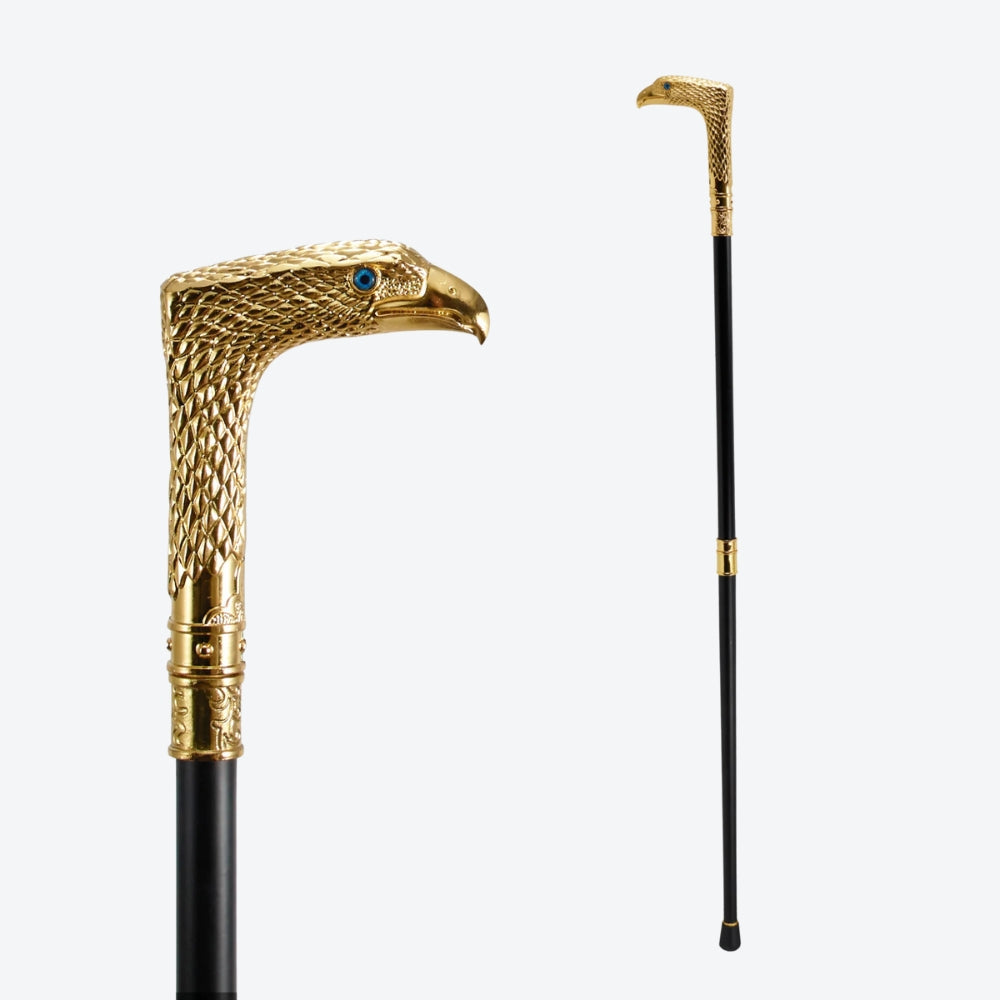 Bengala Metálica Rústica Gavião Dourado - Bastoni