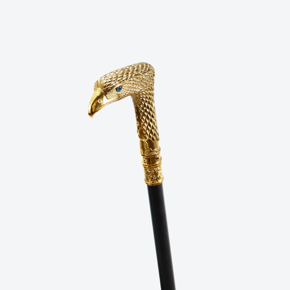 Bengala Metálica Rústica Gavião Dourado - Bastoni