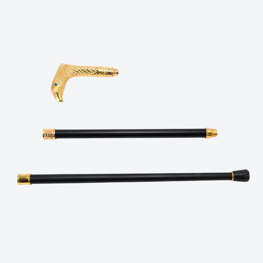 Bengala Metálica Rústica Gavião Dourado - Bastoni