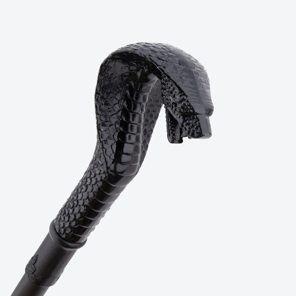 Bengala Metálica Vintage Cobra Negra - Bastoni