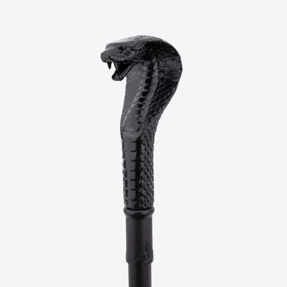 Bengala Metálica Vintage Cobra Negra - Bastoni