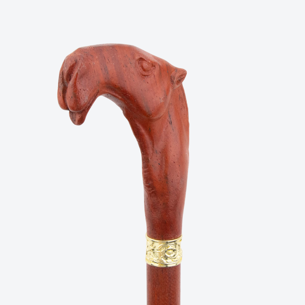 Bengala Vintage de Madeira Camelo do Deserto - Bastoni